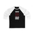 Andersen 31 Carolina Hockey Black Vertical Design Unisex Tri-Blend 3/4 Sleeve Raglan Baseball Shirt
