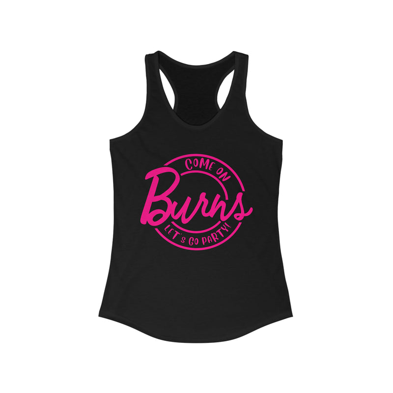 Burns Let's Go Party Women's Barbie Tank Top