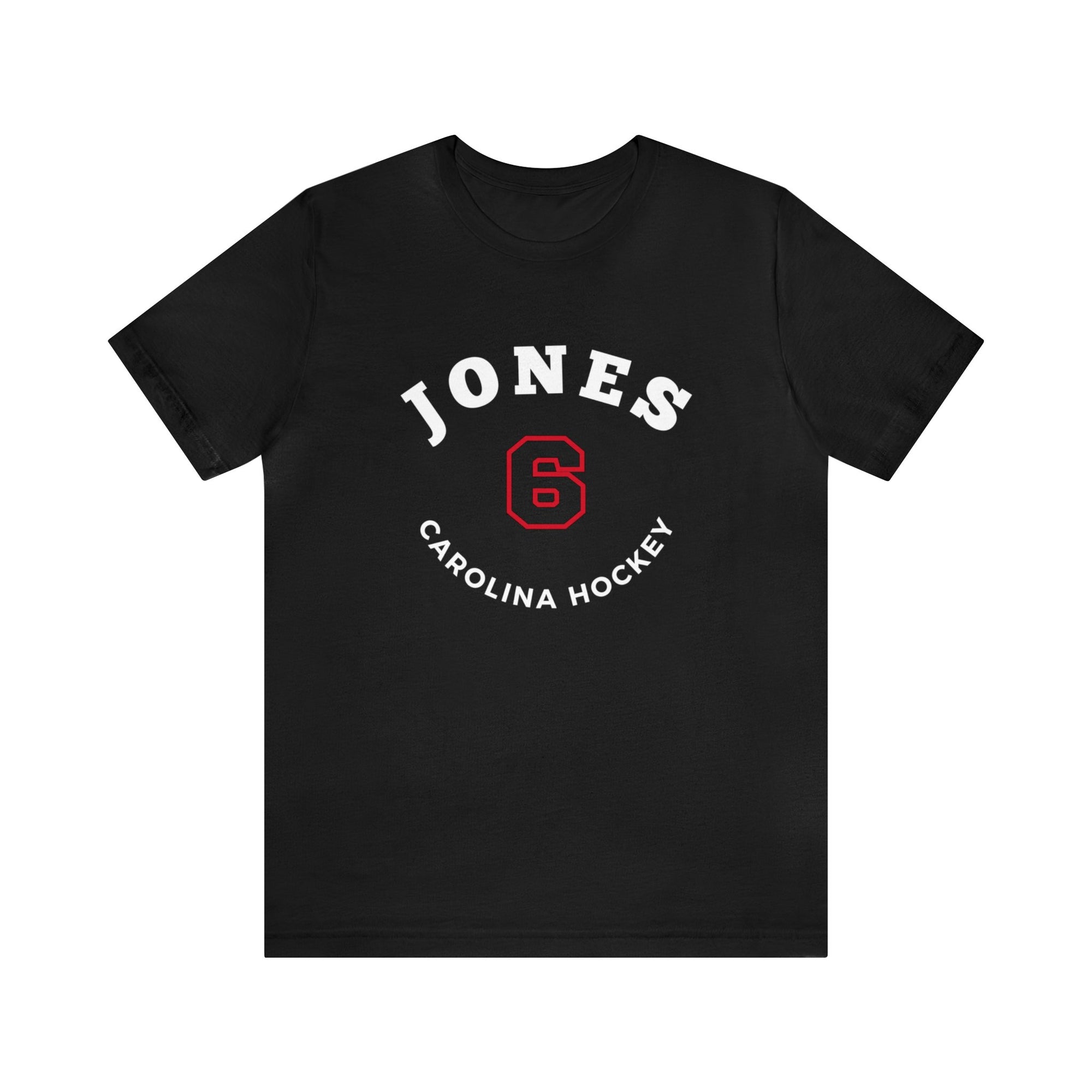 Jones 6 Carolina Hockey Number Arch Design Unisex T-Shirt