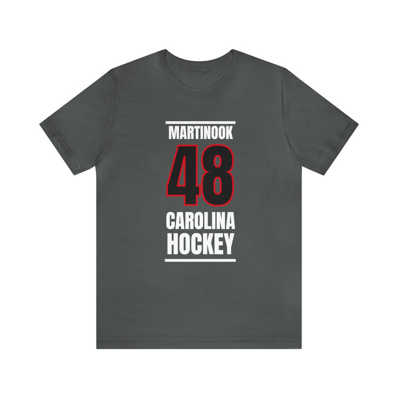 Martinook 48 Carolina Hockey Black Vertical Design Unisex T-Shirt
