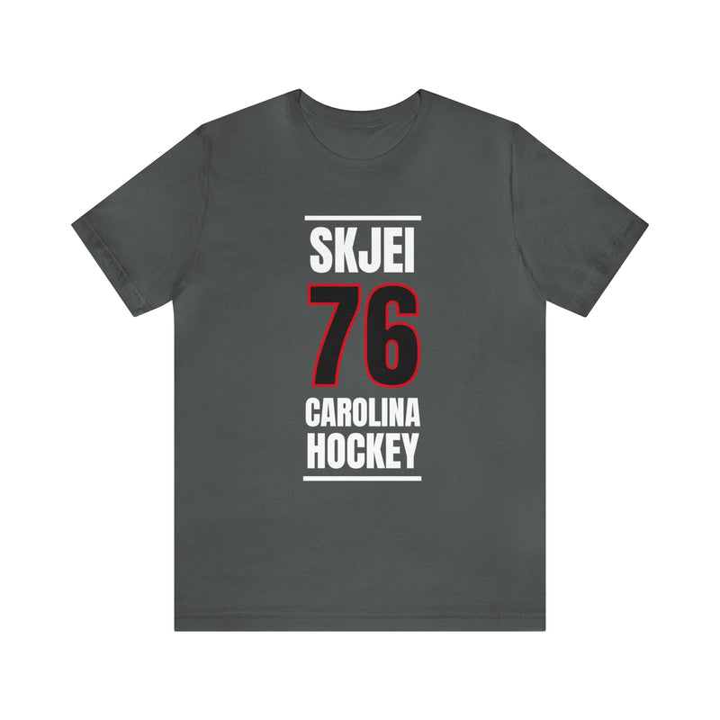 Skjei 76 Carolina Hockey Black Vertical Design Unisex T-Shirt