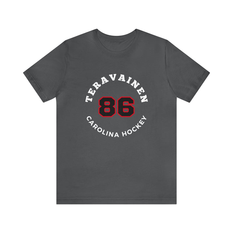 Teravainen 86 Carolina Hockey Number Arch Design Unisex T-Shirt