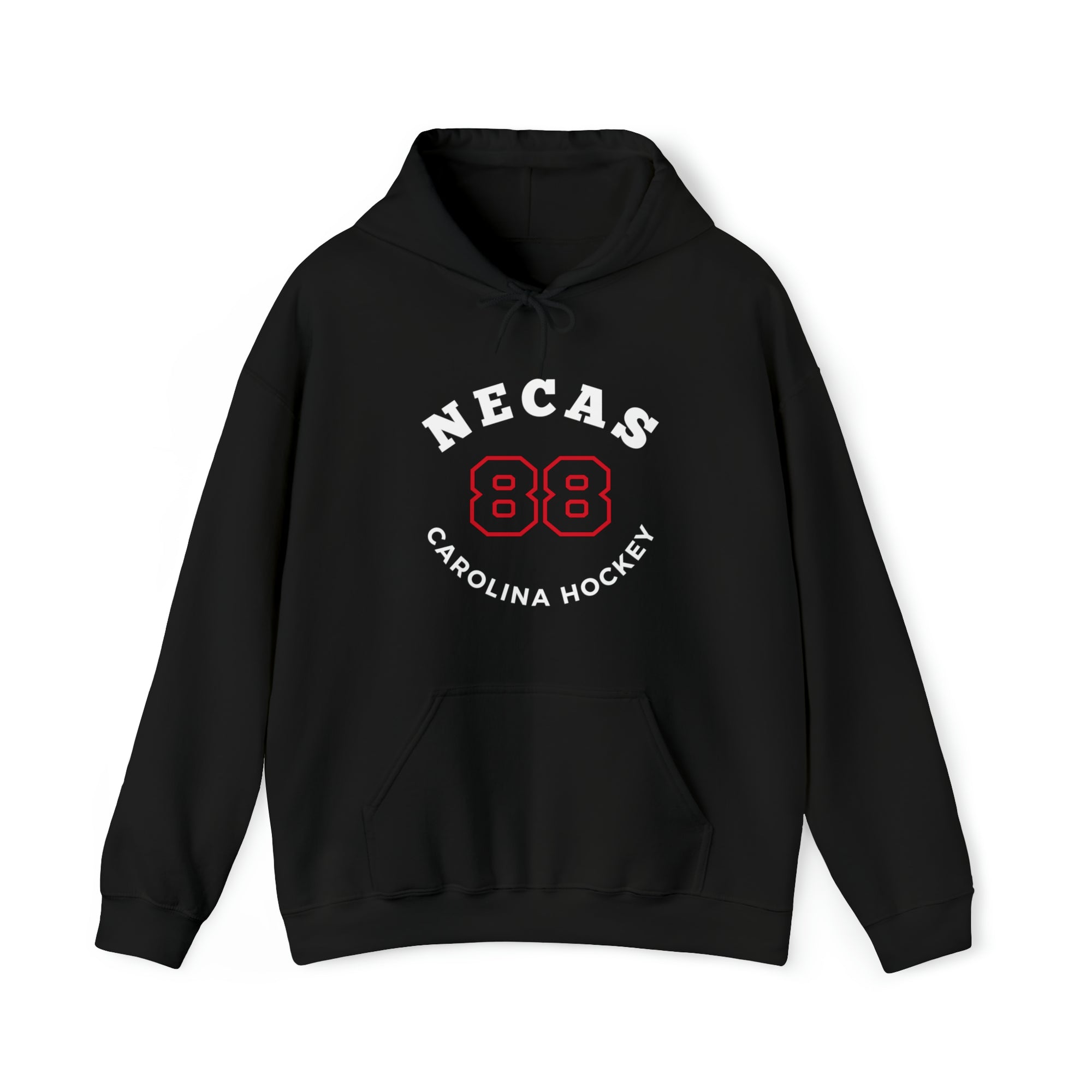 Necas 88 Carolina Hockey Number Arch Design Unisex Hooded Sweatshirt