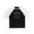 Kochetkov 52 Carolina Hockey Number Arch Design Unisex Tri-Blend 3/4 Sleeve Raglan Baseball Shirt