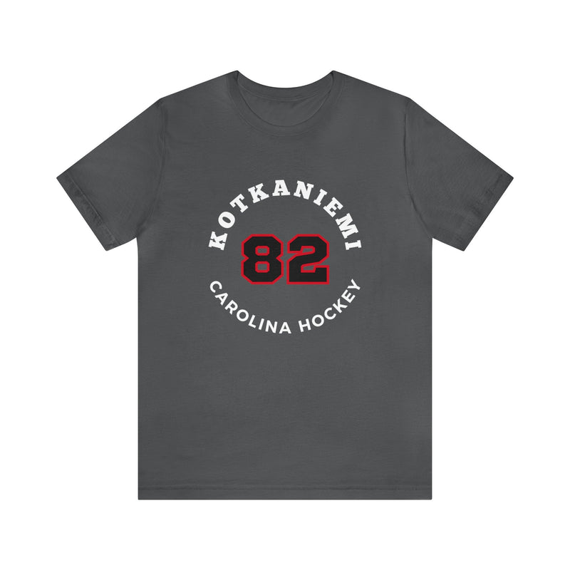 Kotkaniemi 82 Carolina Hockey Number Arch Design Unisex T-Shirt