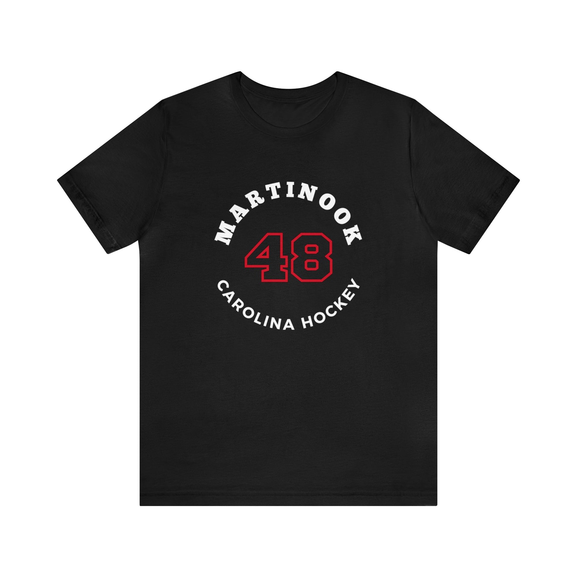 Martinook 48 Carolina Hockey Number Arch Design Unisex T-Shirt