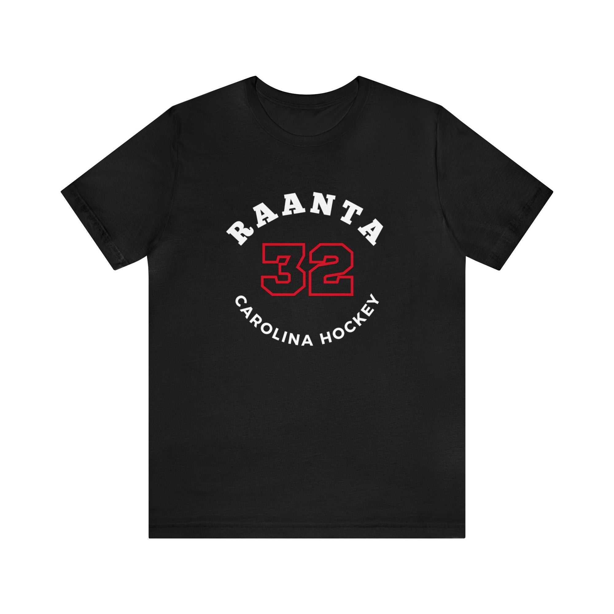 Raanta 32 Carolina Hockey Number Arch Design Unisex T-Shirt