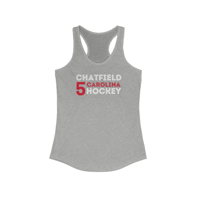 Chatfield 5 Carolina Hockey Grafitti Wall Design Women's Ideal Racerback Tank Top