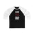 Slavin 74 Carolina Hockey Black Vertical Design Unisex Tri-Blend 3/4 Sleeve Raglan Baseball Shirt