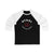 Staal 11 Carolina Hockey Number Arch Design Unisex Tri-Blend 3/4 Sleeve Raglan Baseball Shirt