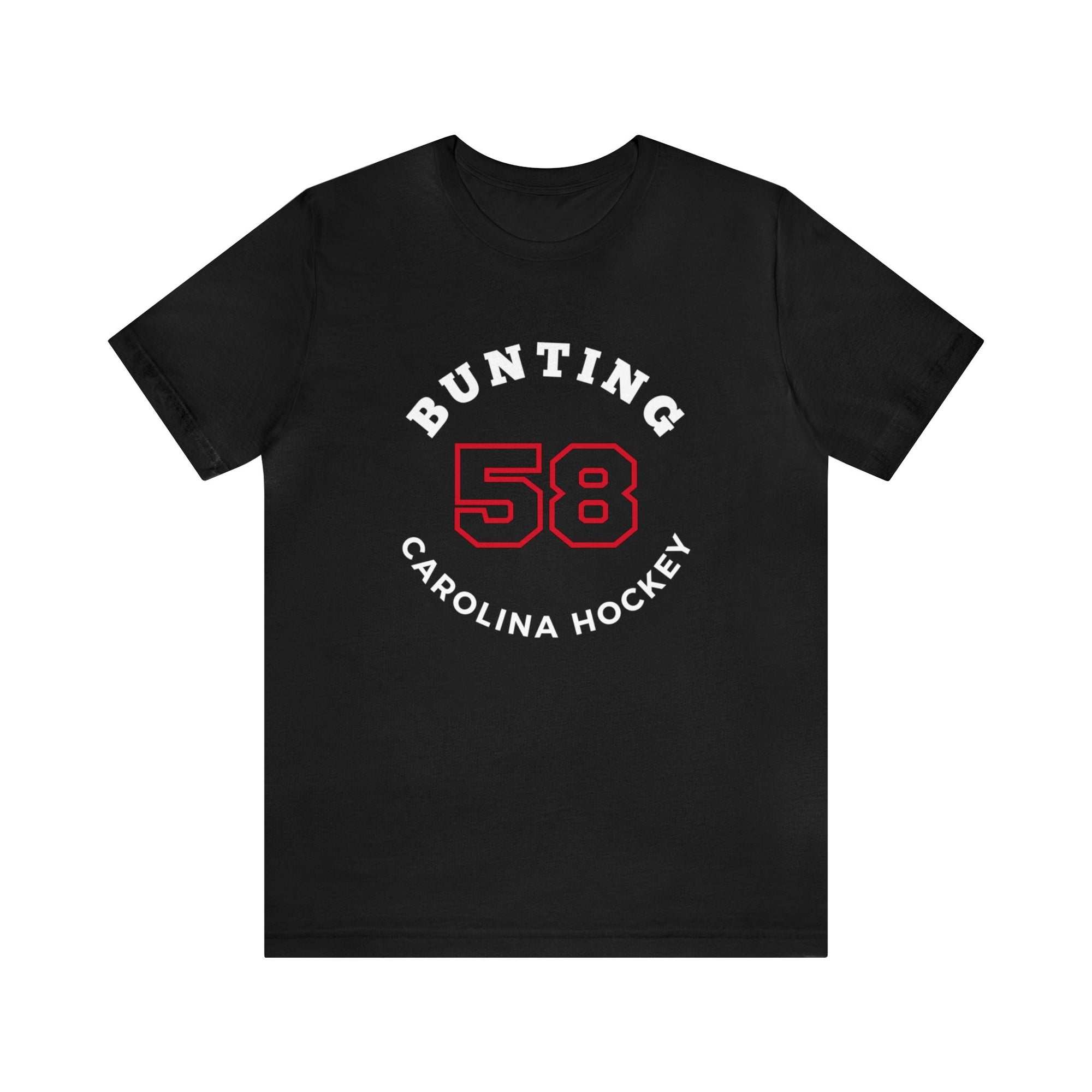 Bunting 58 Carolina Hockey Number Arch Design Unisex T-Shirt