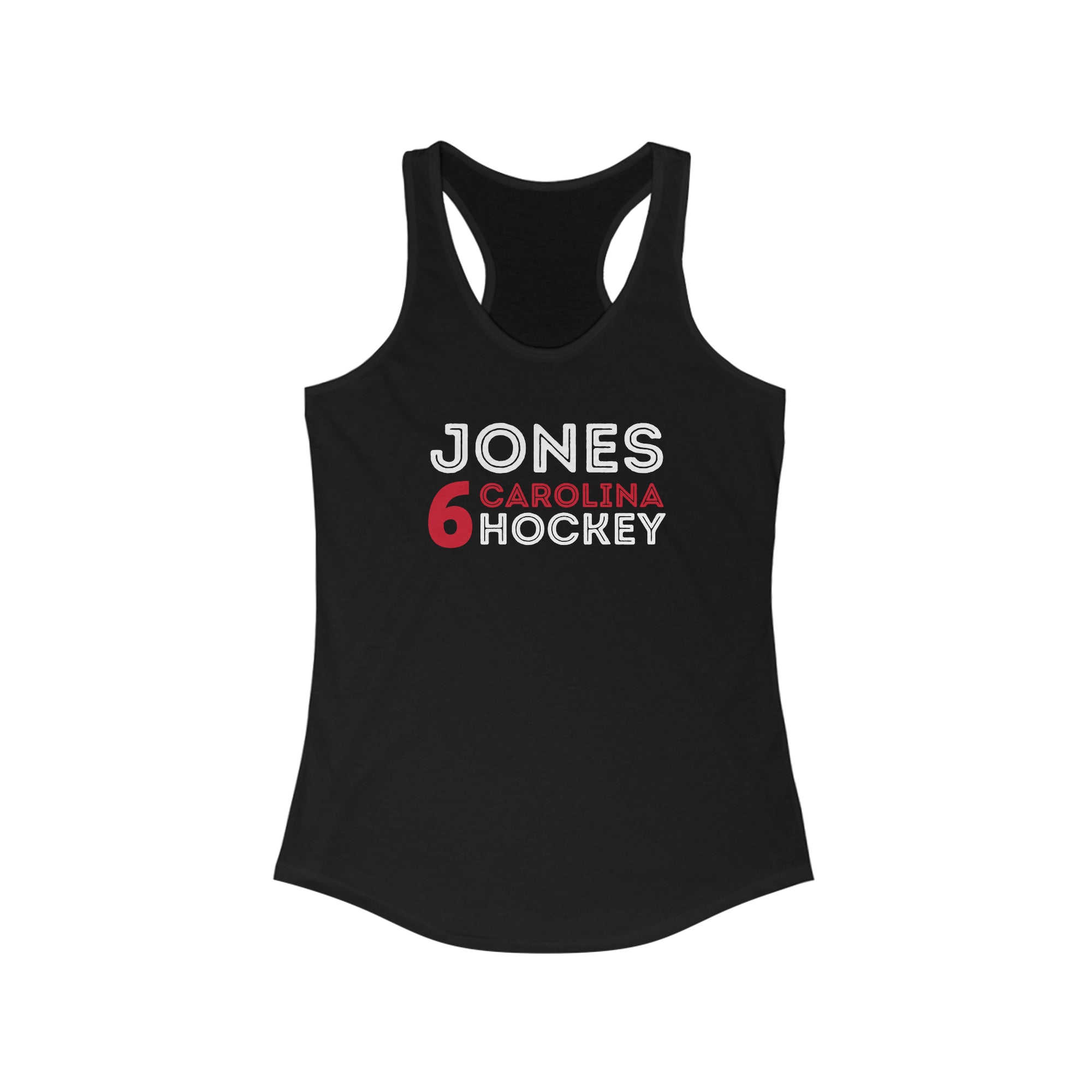 Jones 6 Carolina Hockey Grafitti Wall Design Women's Ideal Racerback Tank Top