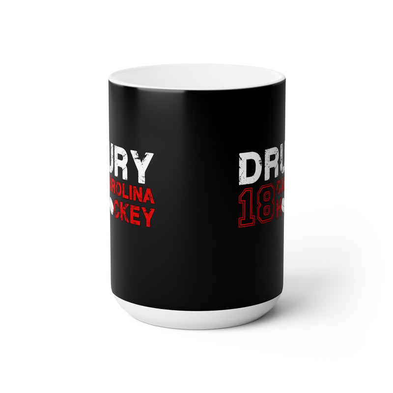 Drury 18 Carolina Hockey Ceramic Coffee Mug In Black, 15oz