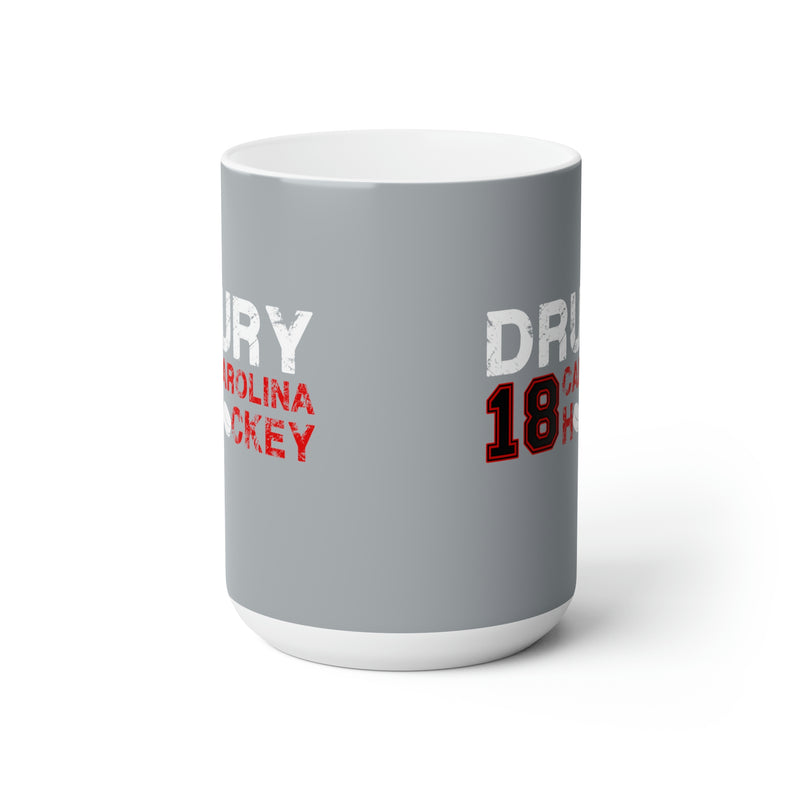 Drury 18 Carolina Hockey Ceramic Coffee Mug In Gray, 15oz