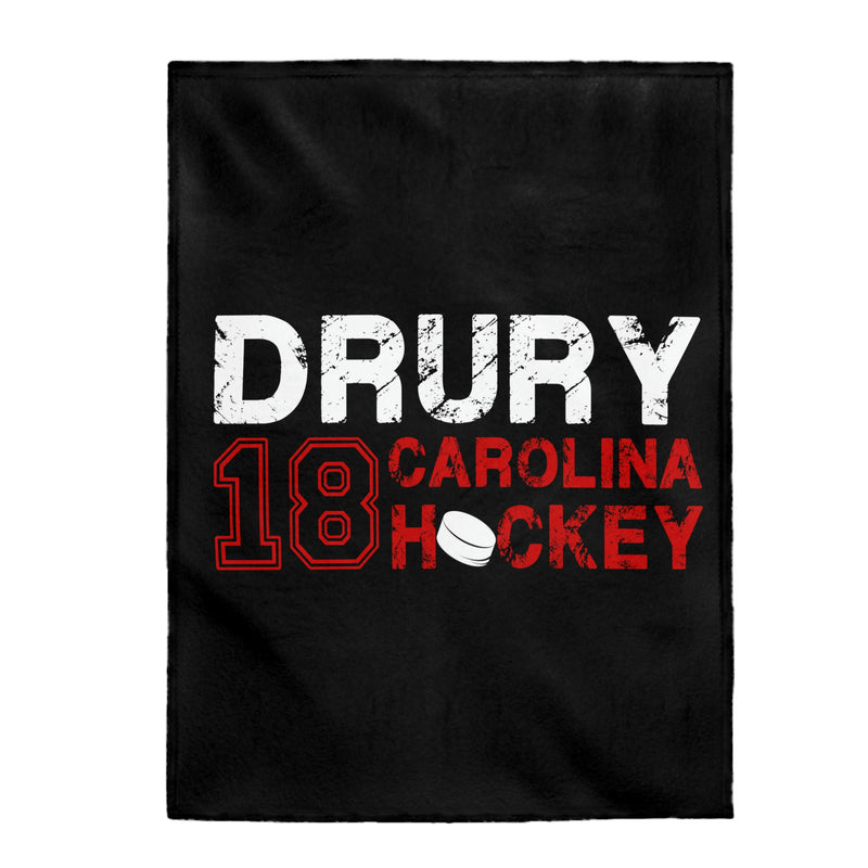 Drury 18 Carolina Hockey Velveteen Plush Blanket