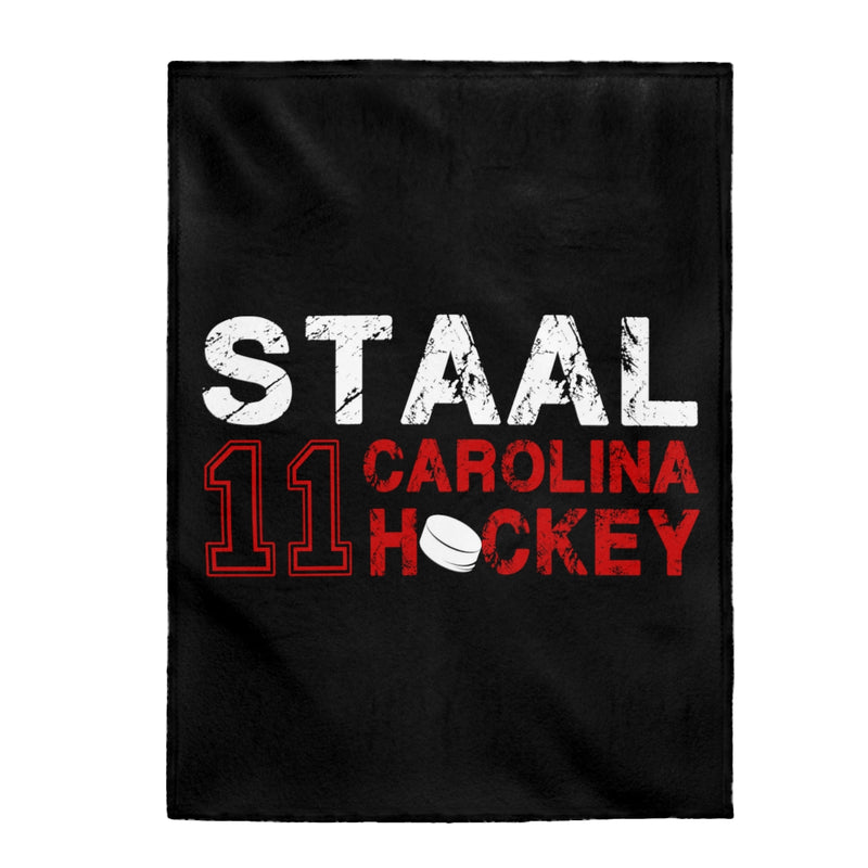 Staal 11 Carolina Hockey Velveteen Plush Blanket