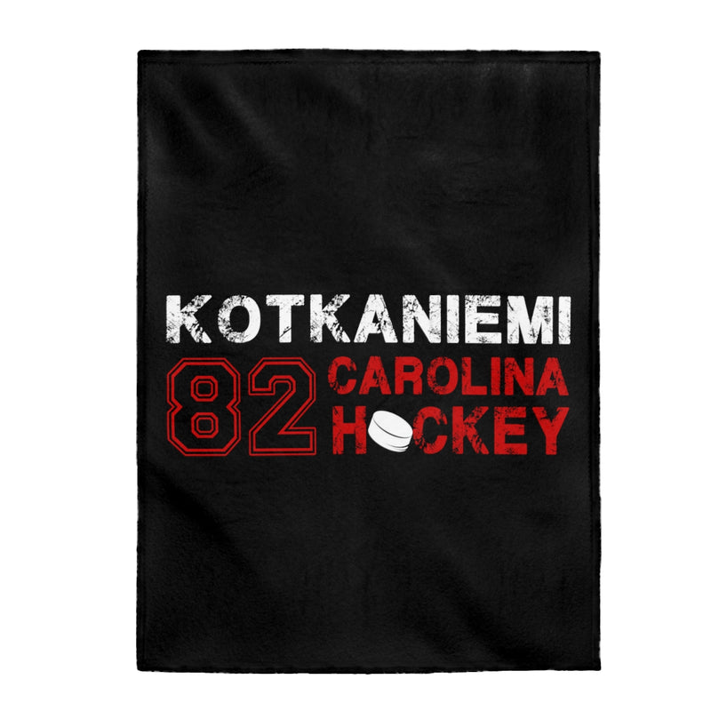 Kotkaniemi 82 Carolina Hockey Velveteen Plush Blanket