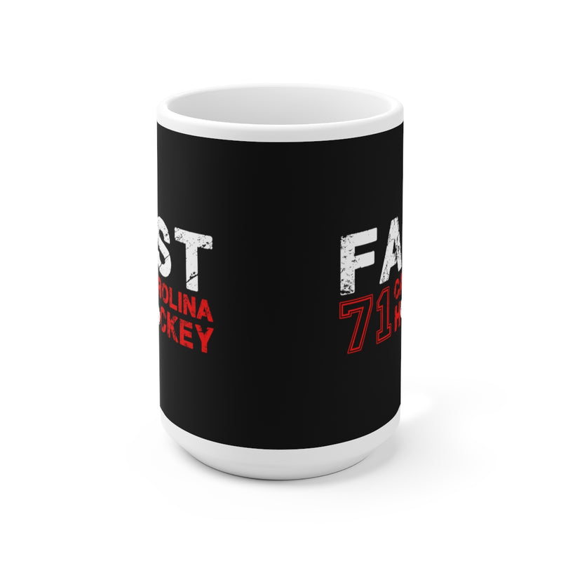 Fast 71 Carolina Hockey Ceramic Coffee Mug In Black, 15oz