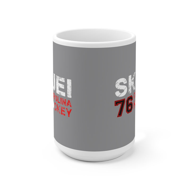 Skjei 76 Carolina Hockey Ceramic Coffee Mug In Gray, 15oz