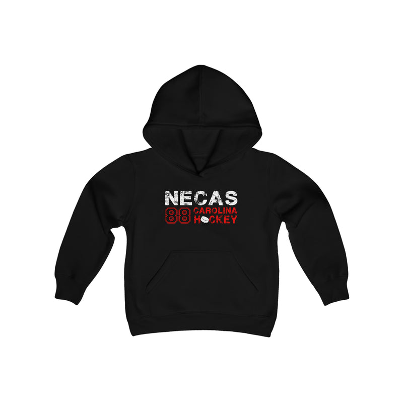 Necas 88 Carolina Hockey Youth Hooded Sweatshirt
