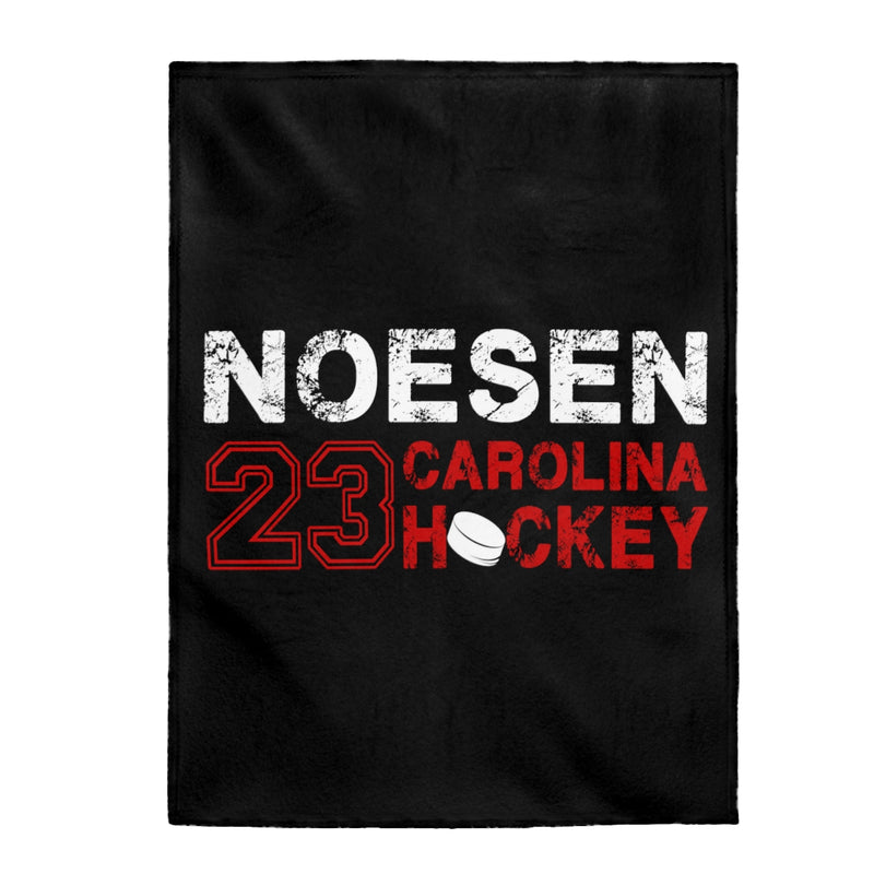 Noesen 23 Carolina Hockey Velveteen Plush Blanket