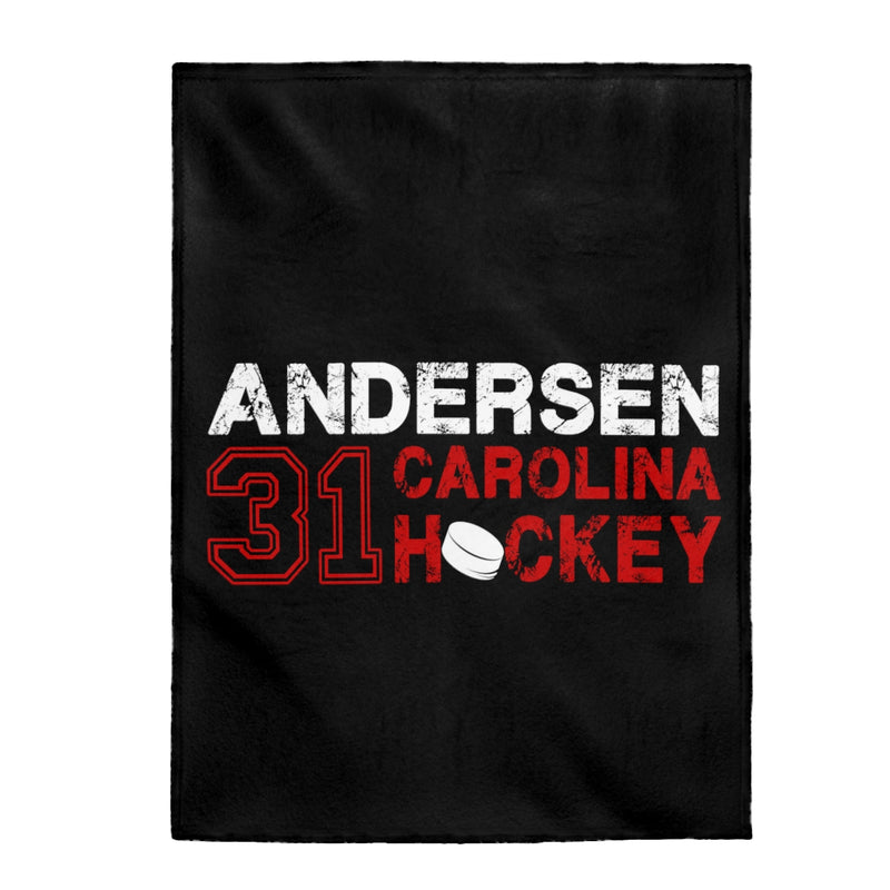 Andersen 31 Carolina Hockey Velveteen Plush Blanket