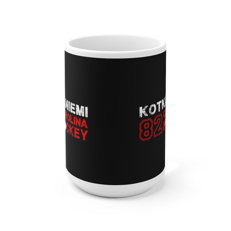 Kotkaniemi 82 Carolina Hockey Ceramic Coffee Mug In Black, 15oz