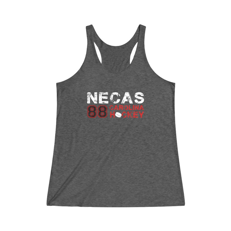 Necas 88 Carolina Hockey Women's Tri-Blend Racerback Tank