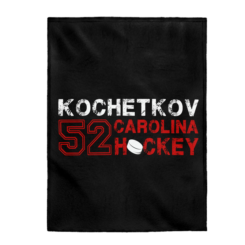 Kochetkov 52 Carolina Hockey Velveteen Plush Blanket