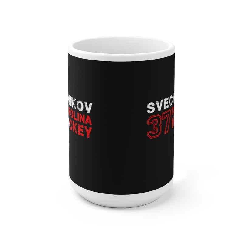 Svechnikov 37 Carolina Hockey Ceramic Coffee Mug In Black, 15oz