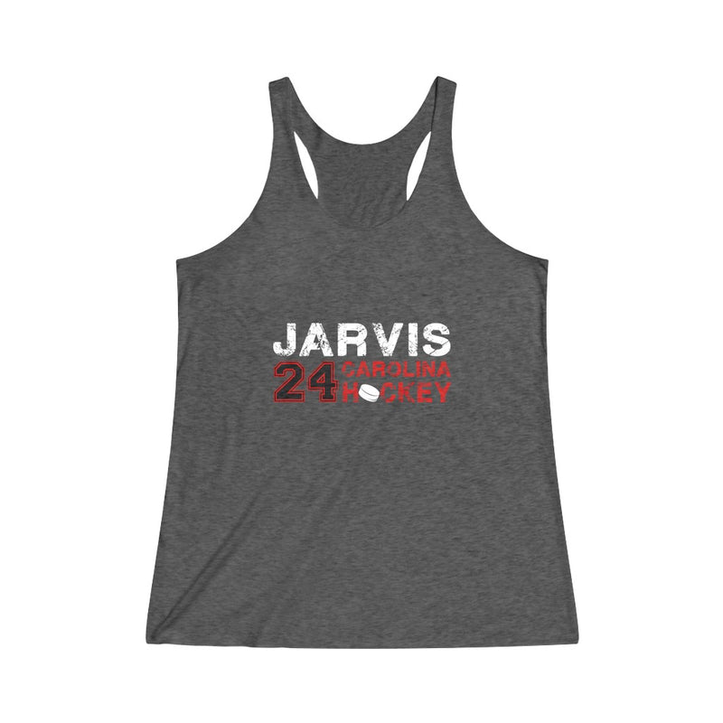Jarvis 24 Carolina Hockey Women's Tri-Blend Racerback Tank