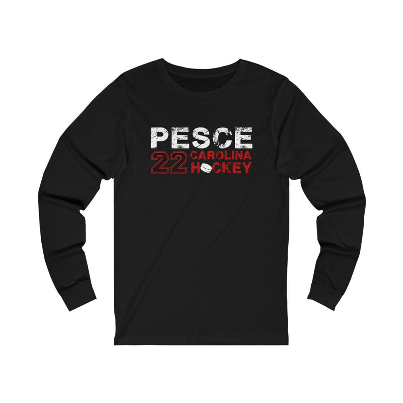 Pesce 22 Carolina Hockey Unisex Jersey Long Sleeve Shirt