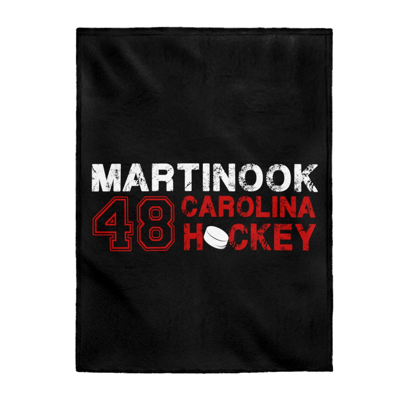Martinook 48 Carolina Hockey Velveteen Plush Blanket