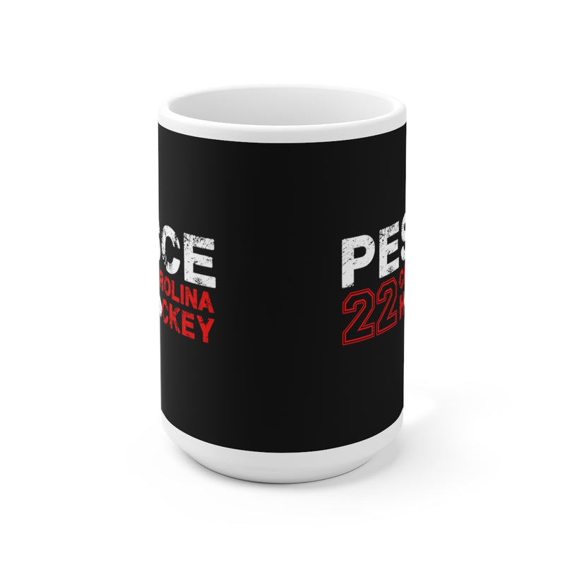 Pesce 22 Carolina Hockey Ceramic Coffee Mug In Black, 15oz