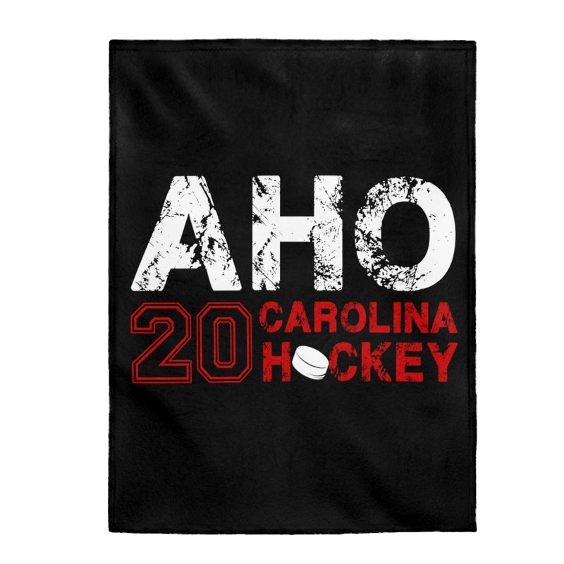 Aho 20 Carolina Hockey Velveteen Plush Blanket