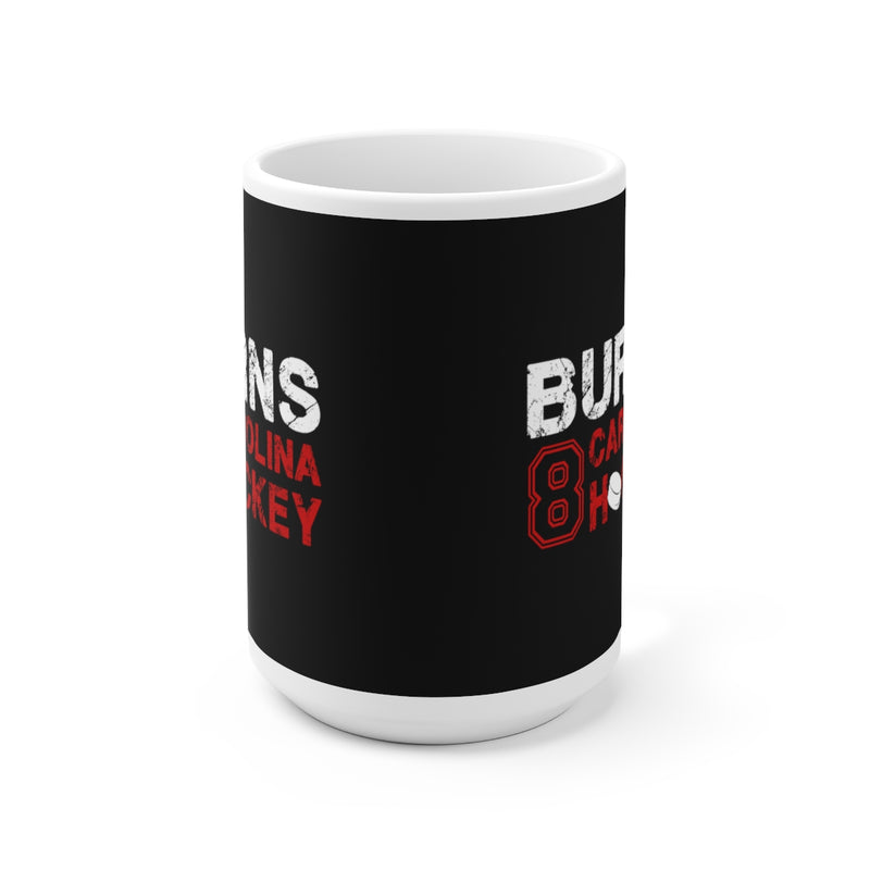 Burns 8 Carolina Hockey Ceramic Coffee Mug In Black, 15oz