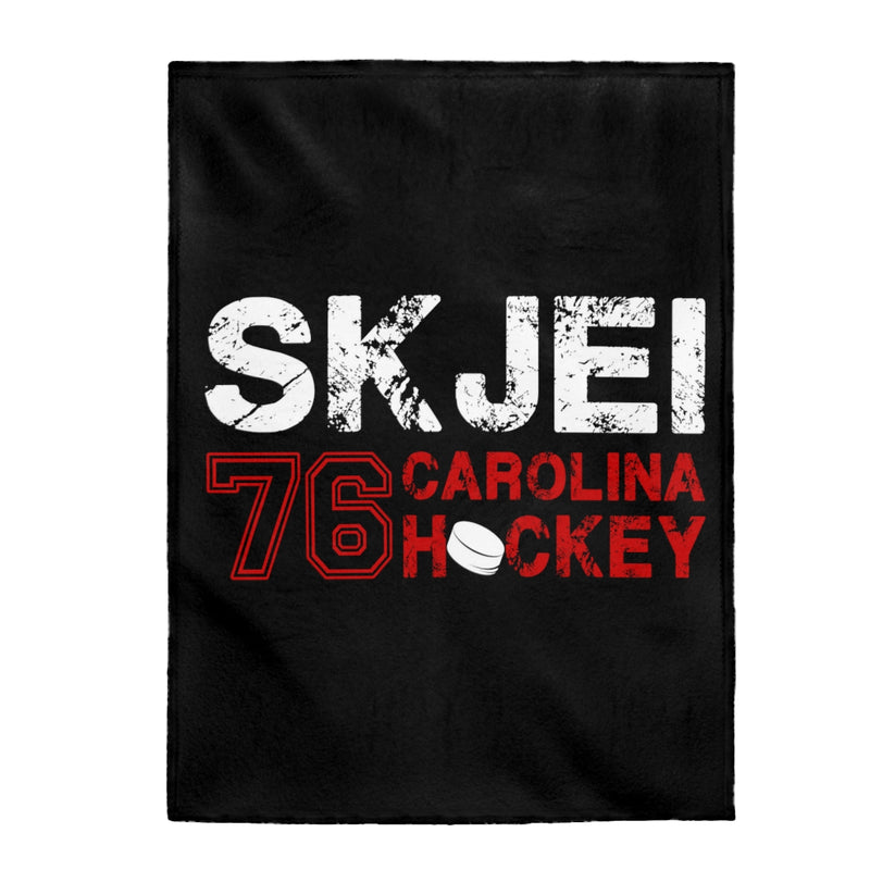 Skjei 76 Carolina Hockey Velveteen Plush Blanket