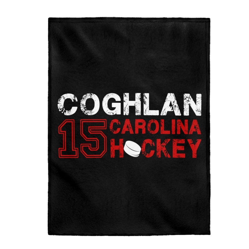 Coghlan 15 Carolina Hockey Velveteen Plush Blanket
