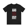 Aho 20 Carolina Hockey Black Vertical Design Unisex T-Shirt