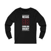 Necas 88 Carolina Hockey Black Vertical Design Unisex Jersey Long Sleeve Shirt