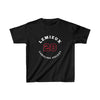 Lemieux 28 Carolina Hockey Number Arch Design Kids Tee