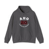 Aho 20 Carolina Hockey Number Arch Design Unisex Hooded Sweatshirt