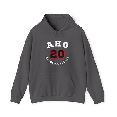 Aho 20 Carolina Hockey Number Arch Design Unisex Hooded Sweatshirt