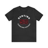 Bunting 58 Carolina Hockey Number Arch Design Unisex T-Shirt