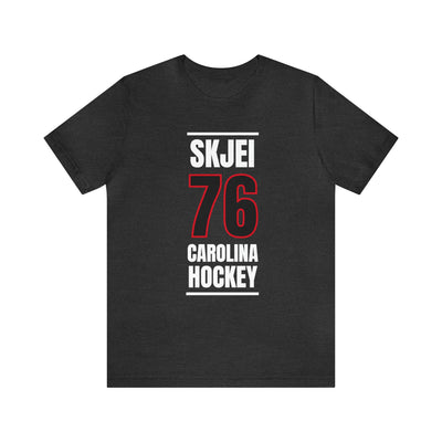 Skjei 76 Carolina Hockey Black Vertical Design Unisex T-Shirt