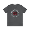 Martinook 48 Carolina Hockey Number Arch Design Unisex T-Shirt