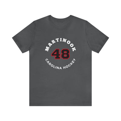 Martinook 48 Carolina Hockey Number Arch Design Unisex T-Shirt