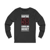 Bunting 58 Carolina Hockey Black Vertical Design Unisex Jersey Long Sleeve Shirt