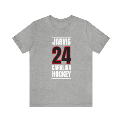 Jarvis 24 Carolina Hockey Black Vertical Design Unisex T-Shirt