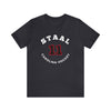 Staal 11 Carolina Hockey Number Arch Design Unisex T-Shirt